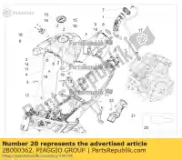 2B000362, Piaggio Group, Ochrona aprilia caponord zd4vk000, zd4vka, zd4vk001, zd4vka01 zd4vkb000, zd4vkb001, zd4vkb003, zd4vkb00x, zd4vkb009 zd4vku00 1200 2013 2014 2015 2016 2017, Nowy