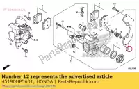 45190HP5601, Honda, suporte subassy., l. fr. compasso de calibre honda  trx 420 500 520 2010 2011 2012 2013 2017 2018 2019 2020, Novo