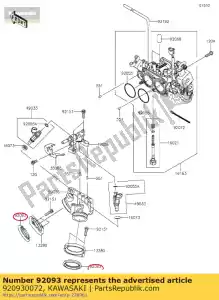 kawasaki 920930072 seal vn900b6f - Bottom side