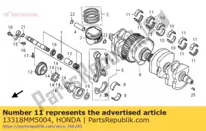 honda 13318MM5004 ?o?ysko d, g?ówne (17mm) (br?zowe) - Dół