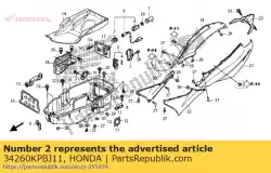 Qui puoi ordinare assy leggero., stanza del bagagliaio da Honda , con numero parte 34260KPBJ11: