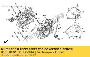 Honda 90001KPP860 parafuso, flange, 6x65 - Lado inferior