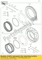 410230025, Kawasaki, Band-rim,mt4.50x15(b) kawasaki vn classic b custom c vulcan lt d vn900 900 , New