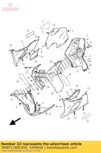 yamaha 5RWF17881000 gráfico - Lado inferior