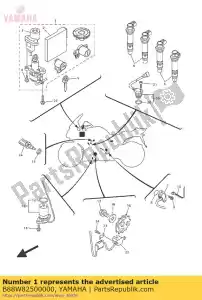 yamaha B88W82500000 g?ówna ?w. zestaw immobilizera - Dół