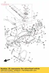 Qui puoi ordinare tubo, freno da Yamaha , con numero parte 59P258710000: