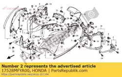 Aqui você pode pedir o fita, tanque de combustível (25x25) em Honda , com o número da peça 17528MFYA00: