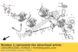 Aqui você pode pedir o conjunto de junta a em Honda , com o número da peça 16010MZ2E00: