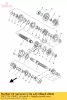 1RC171610000, Yamaha, ingranaggio, sesto pignone (27t) yamaha  mt xsr 850 900 2014 2015 2016 2017 2018 2019 2020 2021, Nuovo