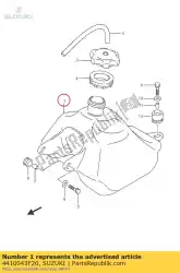 Aqui você pode pedir o conjunto do tanque, combustível em Suzuki , com o número da peça 4410043F20: