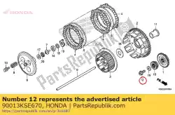 Ici, vous pouvez commander le boulon, spécial, 10x24 auprès de Honda , avec le numéro de pièce 90013KSE670: