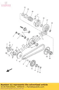 yamaha 5C3E76410000 v-belt - Bottom side