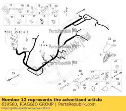 Ici, vous pouvez commander le ressort pour connecteur auprès de Piaggio Group , avec le numéro de pièce 639560: