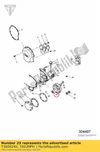 triumph T3600240 afdichtingsolie 14,5 28,4 6,5 - Onderkant