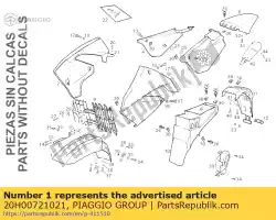 Here you can order the guardab. Dtro. P/p r drd racing from Piaggio Group, with part number 20H00721021: