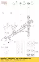 48SAF1O26R, KTM, cartouche cpl. r / s ktm super adventure wh abs australia china europe france japan usa 1290 15, Nouveau