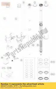 KTM 48SAF1O26R cartucho cpl. r / s - Lado inferior