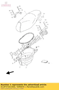 yamaha 5C2F47301000 podwójne siedzenie komplet - Dół