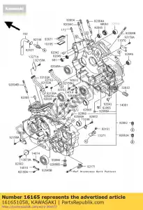 kawasaki 161651058 separatore vn1500-a2 - Il fondo