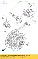 Here you can order the disc brake assy (left) from Yamaha, with part number 3CW2581T0000: