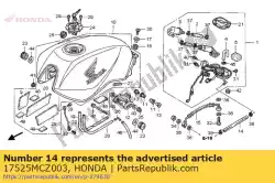 Tutaj możesz zamówić w??, powrót paliwa od Honda , z numerem części 17525MCZ003: