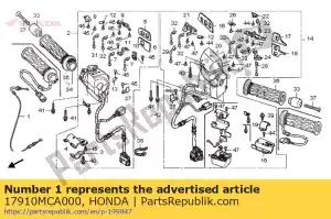 honda 17910MCA000 cavo comp. a, acceleratore - Il fondo