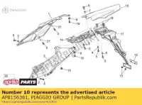 AP8156381, Piaggio Group, Parafango posteriore aprilia  rxv sxv 450 550 2009 2010 2011, Nuovo