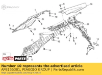 AP8156381, Aprilia, achterspatbord, Nieuw