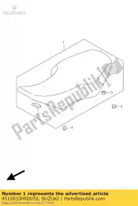 suzuki 4510033H00U5J assento assy lt-z4 - Lado inferior