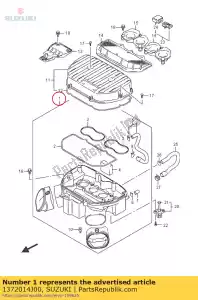 Suzuki 1372014J00 case,air cleane - Bottom side