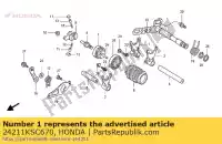 24211KSC670, Honda, fourchette, r. changement de vitesse honda crf 250 2004 2005 2006 2007 2008 2009 2011 2012 2013, Nouveau