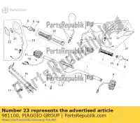 981100, Piaggio Group, Lh lente del indicador de giro moto-guzzi stelvio zgulze00, zgulzg00, zgulzu01 1200 2008 2009 2011 2016 2017, Nuevo