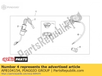 AP8104154, Aprilia, Trava de sela, Novo