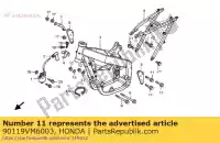 90119VM6003, Honda, bolt, flange, 8x55 honda cr nx xl 125 600 650 1988 1995 1996 1997 1998 1999 2000 2001, New