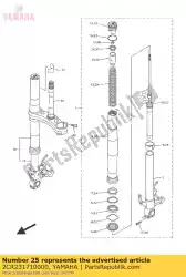 Tutaj możesz zamówić t? Ok, przedni widelec od Yamaha , z numerem części 2CR231710000: