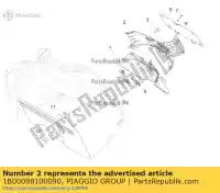 1B00088100090, Piaggio Group, fechamento superior da proteção contra respingos vespa gts vespa gts zapm4520, rp8m45710,  zapm45200, zapm45202 zapm45300, zapm45301 zapm459l, zapma39l zapma3100, zapma3200 zapma3200, zapma3100 zapma3300 zapma3301, rp8m4581, rp8m45711, rp8m45715, rp8m45712, rp8m45717, rp8m45716, rpbm45842, rp8m45713, rp, Novo