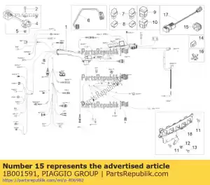 Piaggio Group 1B001591 fairlead - Bottom side