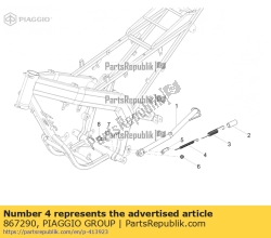 Aprilia 867290, Boczna spr??yna stojaka, OEM: Aprilia 867290