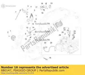 Piaggio Group 680147 guarda - Lado inferior