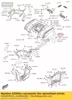 53004Y002, Kawasaki, mat, lh, upp kvf300ccf kawasaki  brute force kvf 300 2012 2013 2015 2016 2017 2018 2020 2021, Nouveau