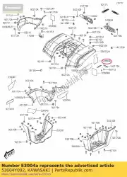 Qui puoi ordinare mat, lh, upp kvf300ccf da Kawasaki , con numero parte 53004Y002: