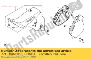 Honda 77101MAC860 leather comp.seat - Bottom side