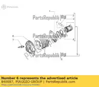 840087, Piaggio Group, Cylinder-piston-wrist pin assy. vespa px vespa px zapm74100, zapm74101 125 200 1985 1992 2007 2008 2011 2016 2017 2018, New