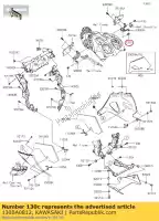 130BA0812, Kawasaki, bullone flangia kawasaki vn voyager custom k kx  b r gpz uni trak a classic d l ninja zzg dfi zl eliminator g t zzr f rx e performance sport tourer n zx1000 zx1400 vulcan gt z750 p zn abs h j zx750 gpz1100 gpz600 gpz750r gpz900r zn1300 kdx250 kx60 kx80 gpz1000rx gpz600r , Nuovo