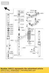 Here you can order the pipe-fork inner kdx200-h1 from Kawasaki, with part number 440131403: