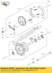 Ici, vous pouvez commander le collier, tambour avant, l = 5 kx80-e1 auprès de Kawasaki , avec le numéro de pièce 920271470: