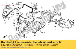Ici, vous pouvez commander le aucune description disponible pour le moment auprès de Honda , avec le numéro de pièce 64220MZ2000ZA: