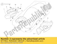 977463, Piaggio Group, panel lateral derecho cian moto-guzzi breva ie 750 2003, Nuevo