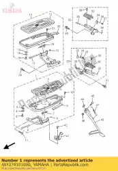 Aquí puede pedir conjunto reposapiés delantero (izquierda) de Yamaha , con el número de pieza 4XY274101000: