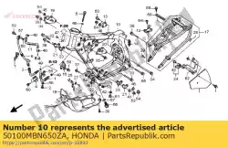 Tutaj możesz zamówić w tej chwili brak opisu od Honda , z numerem części 50100MBN650ZA: